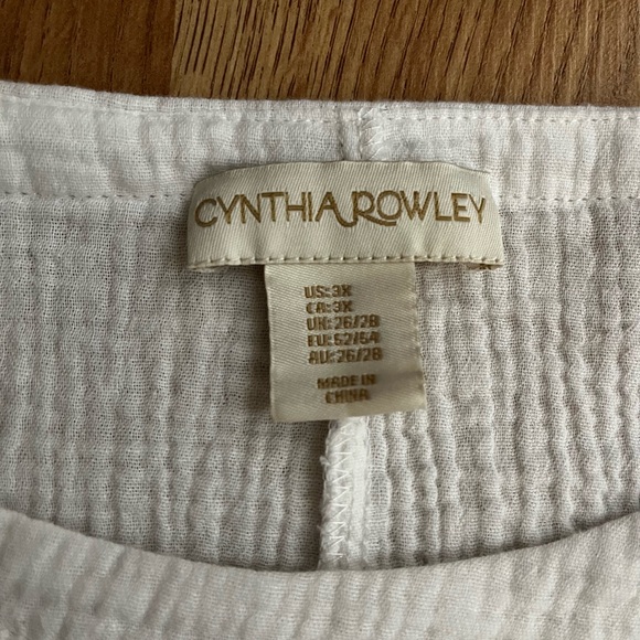 Cynthia Rowley White Cotton Boho Top - Picture 7 of 9